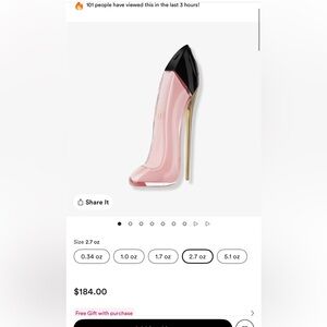 Carolina Herrera Pink and Black Stiletto Perfume